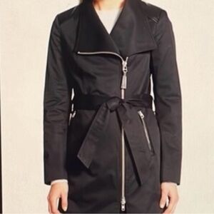 Mackage Black Trench Coat with Belt